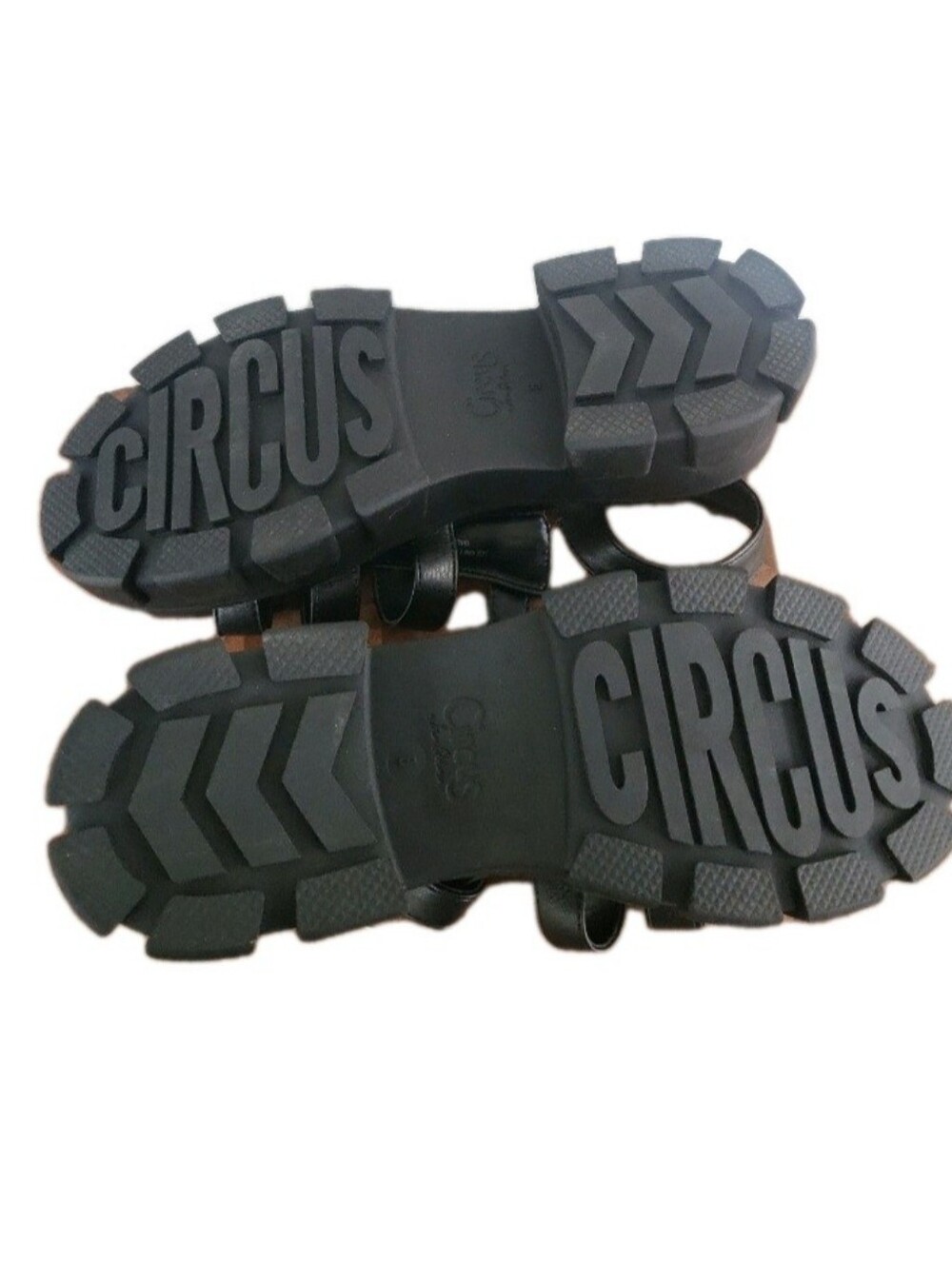 Sam Edelman Circus GILLA Black Lug Sole Fisherman Sandals Sz 8 New Without Box - Picture 2 of 13